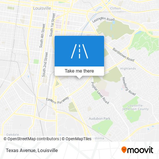 Mapa de Texas Avenue