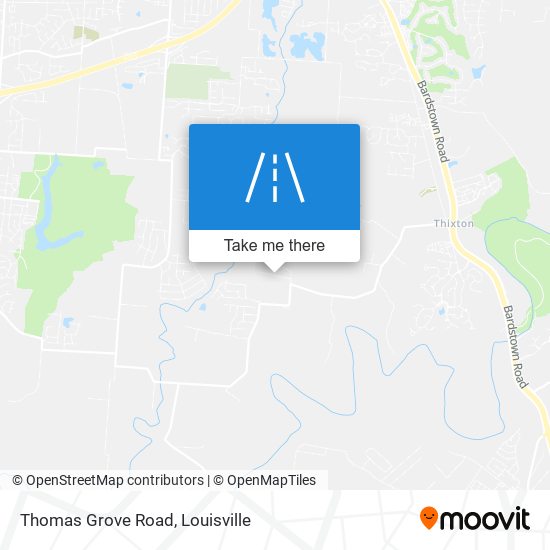 Thomas Grove Road map