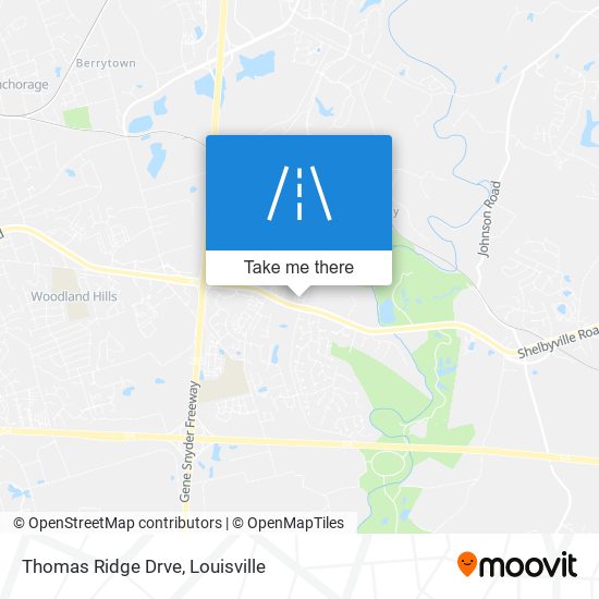 Thomas Ridge Drve map