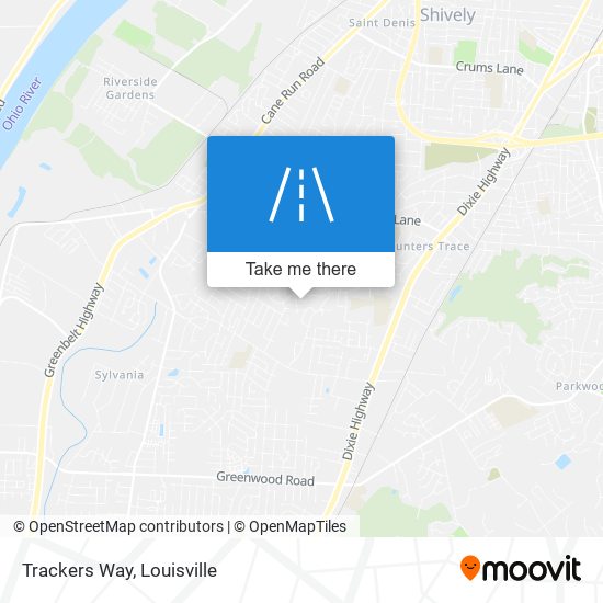 Trackers Way map