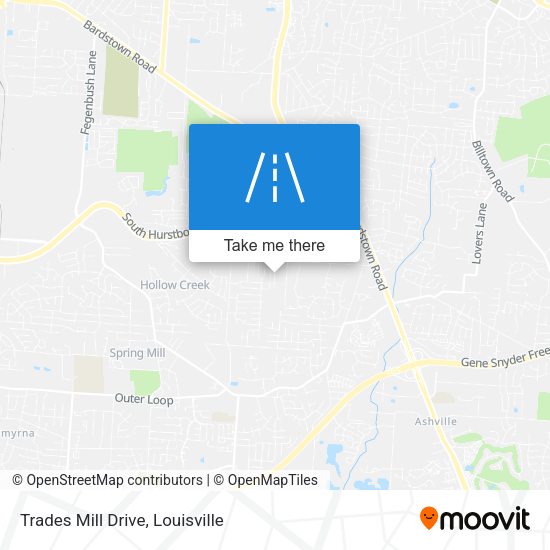 Trades Mill Drive map