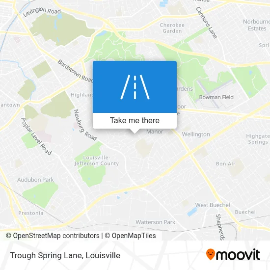 Trough Spring Lane map