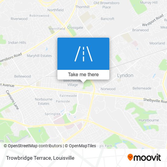 Trowbridge Terrace map