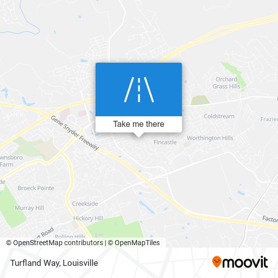 Turfland Way map