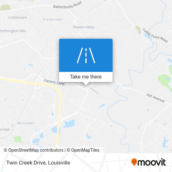 Twin Creek Drive map