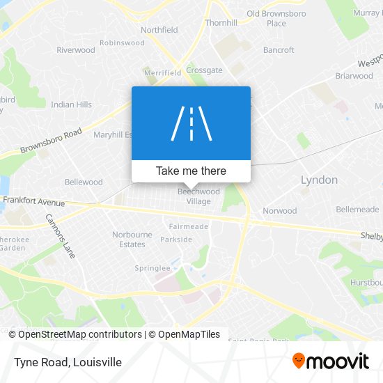 Tyne Road map