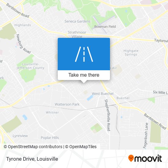 Tyrone Drive map