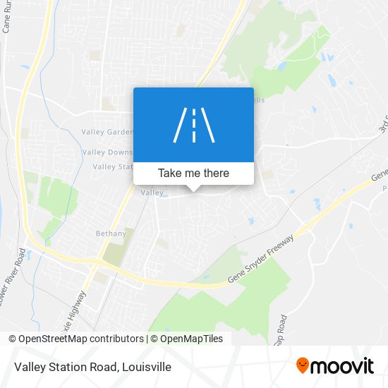 Valley Station Road map