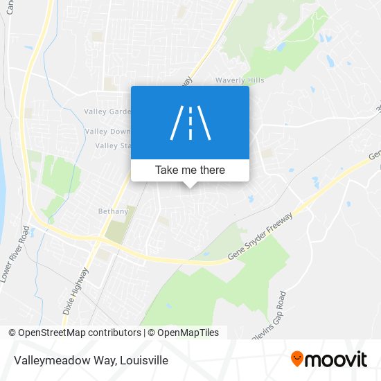 Valleymeadow Way map