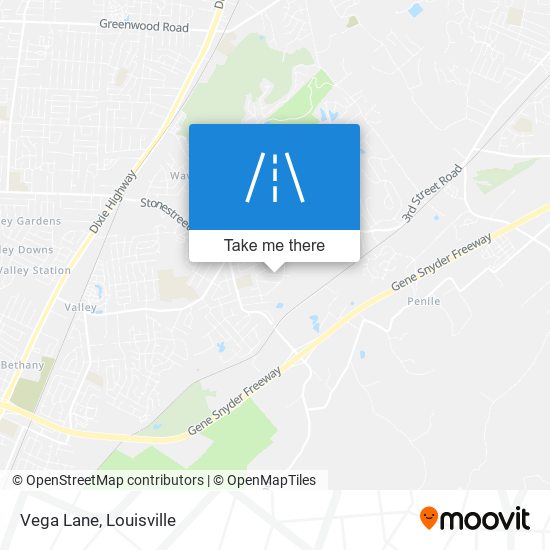 Vega Lane map
