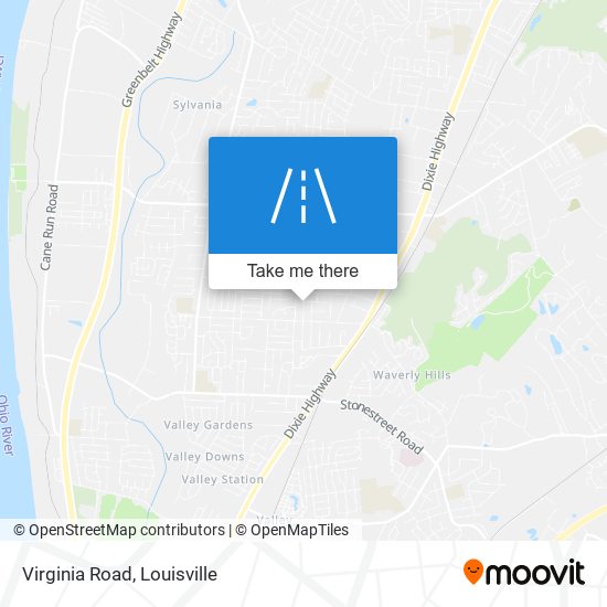Virginia Road map