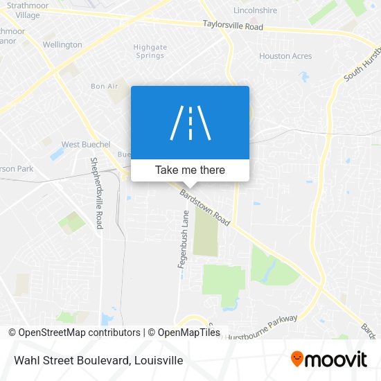 Wahl Street Boulevard map