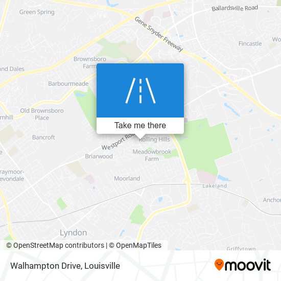 Walhampton Drive map