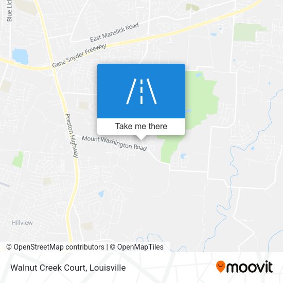 Mapa de Walnut Creek Court