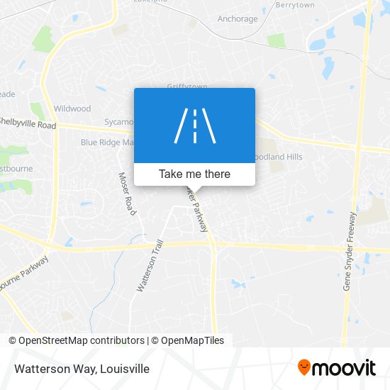 Watterson Way map