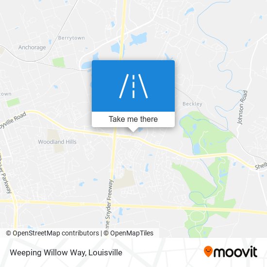 Weeping Willow Way map