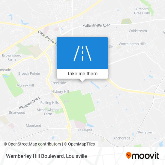 Wemberley Hill Boulevard map