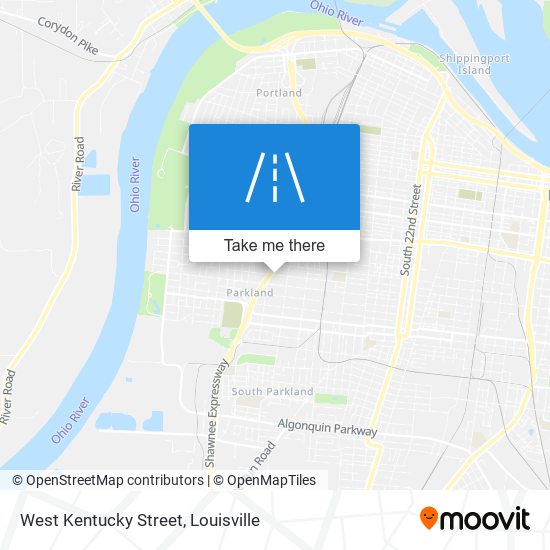 West Kentucky Street map