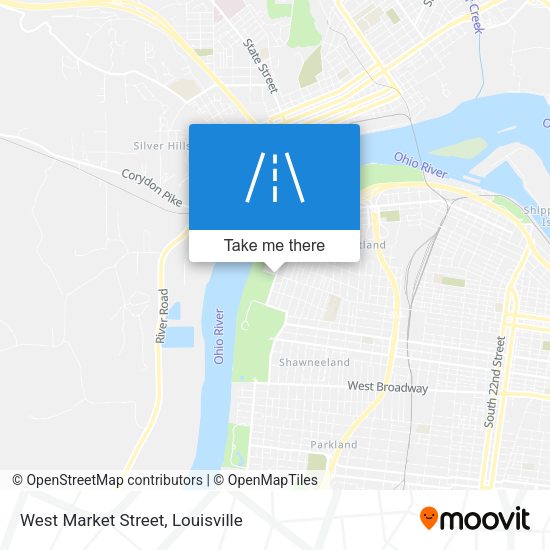 Mapa de West Market Street
