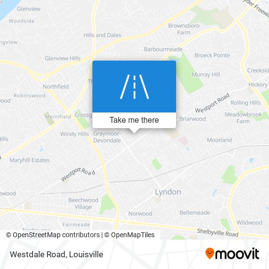 Westdale Road map