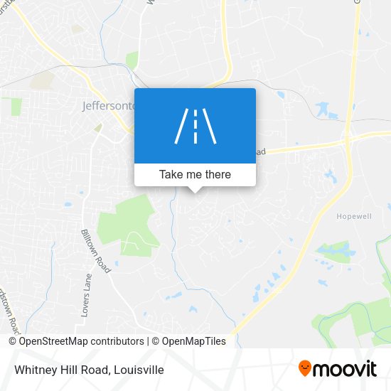 Whitney Hill Road map