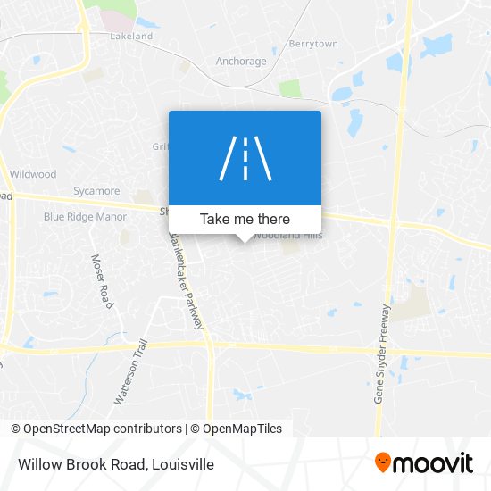 Willow Brook Road map