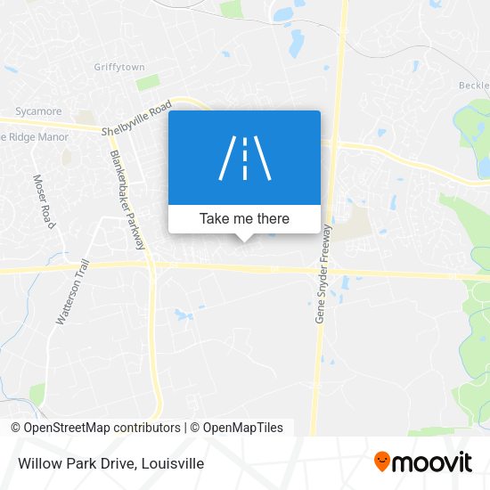 Willow Park Drive map