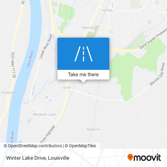 Winter Lake Drive map