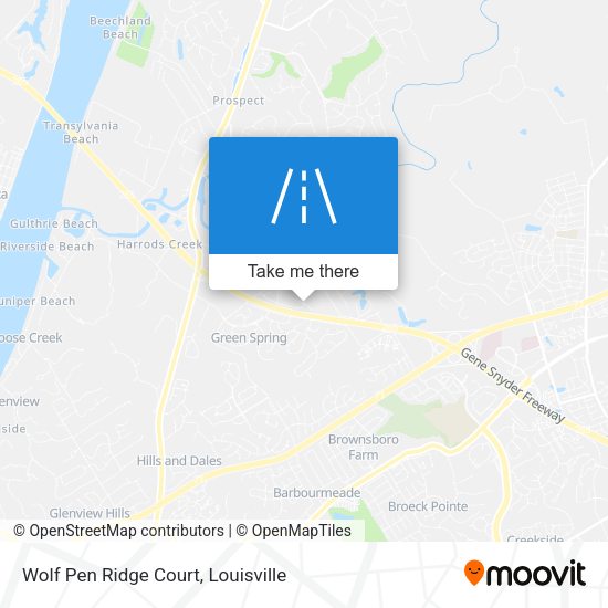 Wolf Pen Ridge Court map