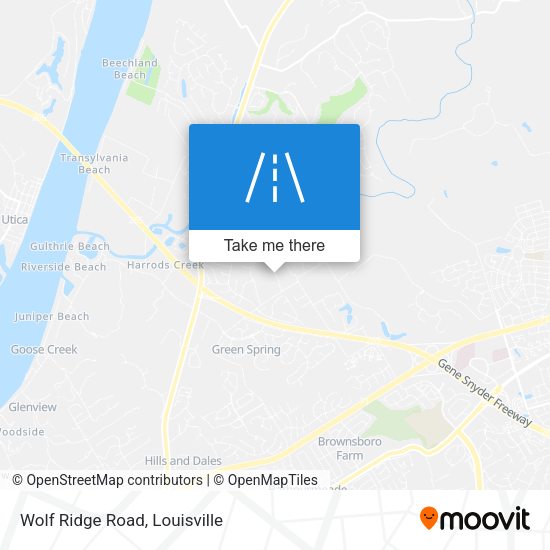 Mapa de Wolf Ridge Road