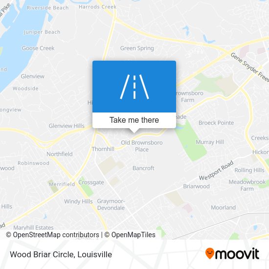 Mapa de Wood Briar Circle