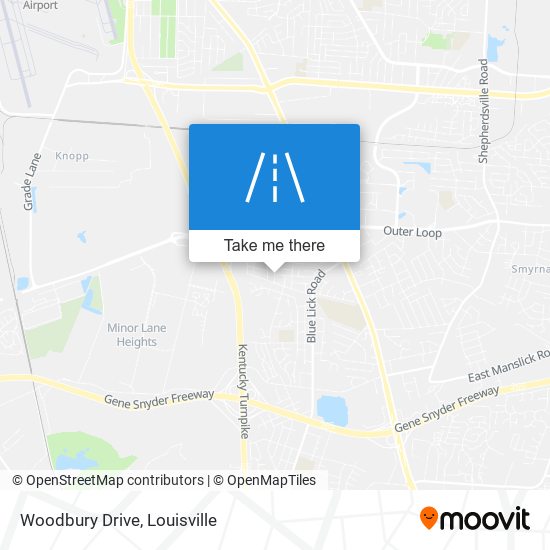 Woodbury Drive map