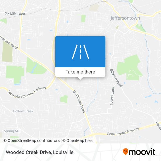 Wooded Creek Drive map