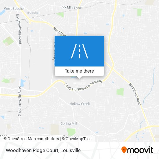 Mapa de Woodhaven Ridge Court