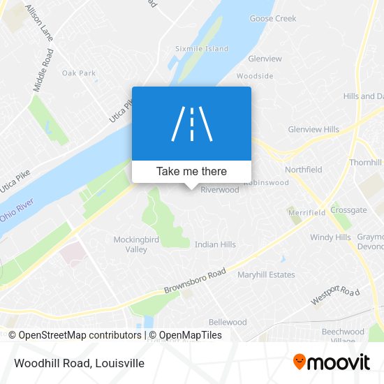 Mapa de Woodhill Road