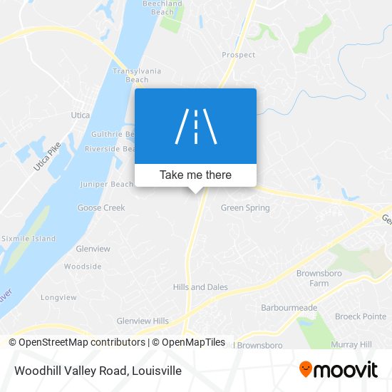 Woodhill Valley Road map