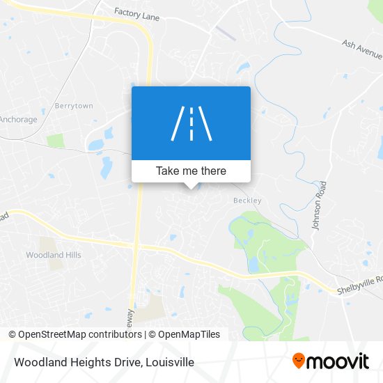 Mapa de Woodland Heights Drive