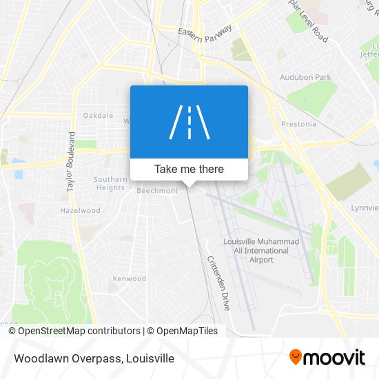 Woodlawn Overpass map