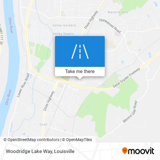 Woodridge Lake Way map