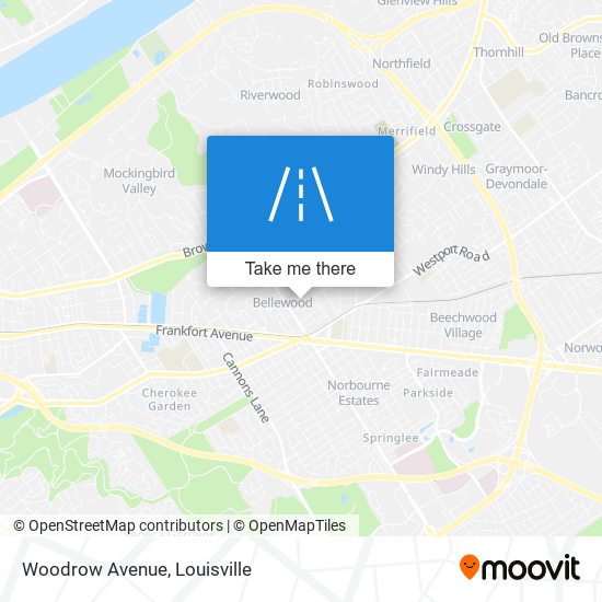 Mapa de Woodrow Avenue