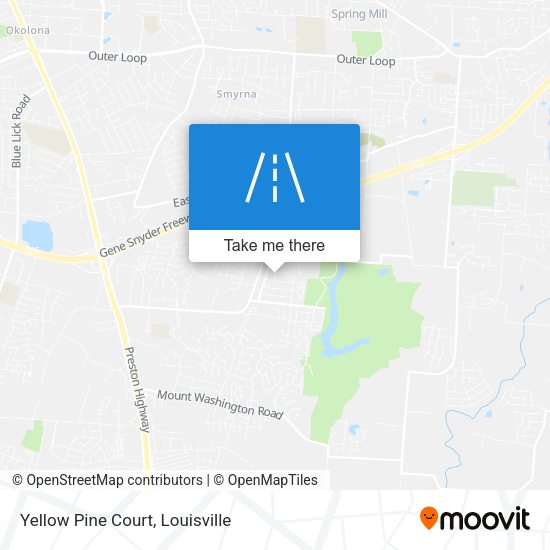 Yellow Pine Court map