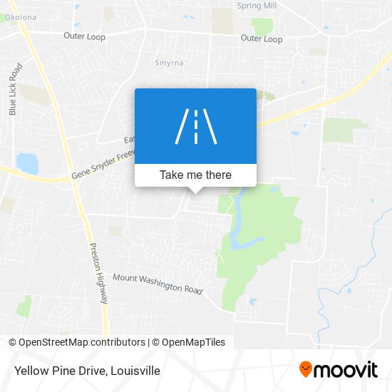 Yellow Pine Drive map