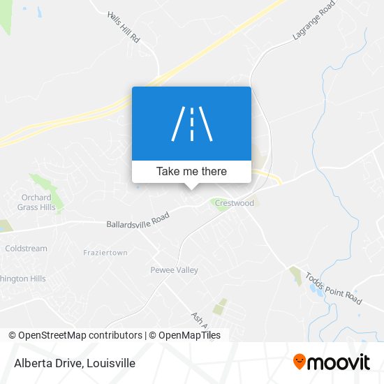 Alberta Drive map