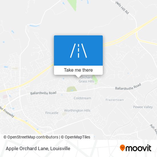 Apple Orchard Lane map