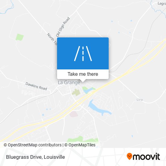 Bluegrass Drive map