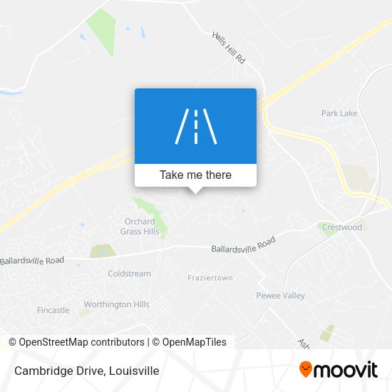 Mapa de Cambridge Drive