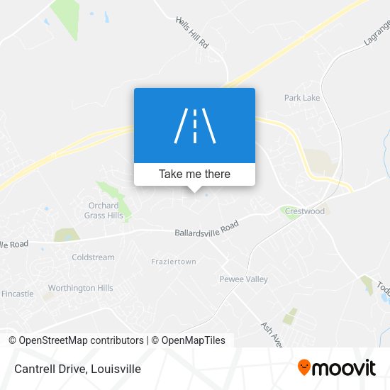 Mapa de Cantrell Drive