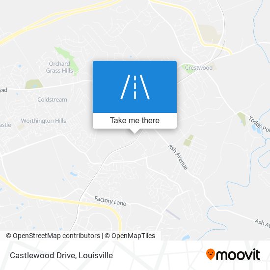 Castlewood Drive map