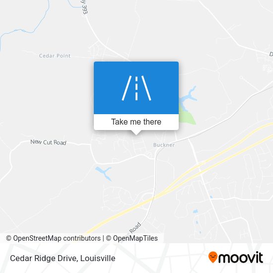 Mapa de Cedar Ridge Drive