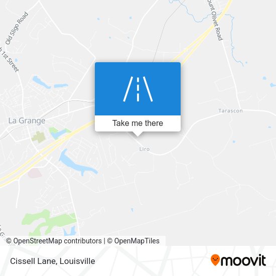 Cissell Lane map